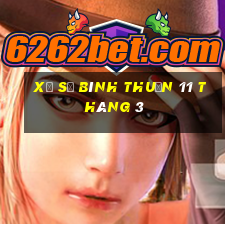 xổ số bình thuận 11 tháng 3