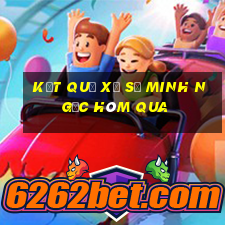 kết quả xổ số minh ngọc hôm qua