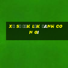 xổ số đắk lắk đánh con gì