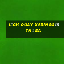 Lịch quay XSBINGO18 thứ Ba