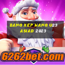 bang xep hang u23 asiad 2023