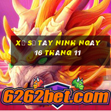 xổ số tây ninh ngày 16 tháng 11