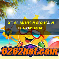 xổ số minh ngọc hà nội hôm qua