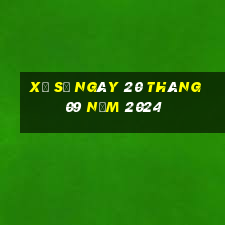 xổ số ngày 20 tháng 09 năm 2024