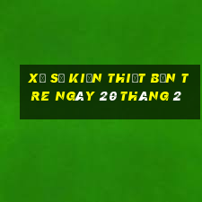 xổ số kiến thiết bến tre ngày 20 tháng 2