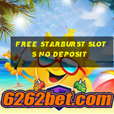 free starburst slots no deposit