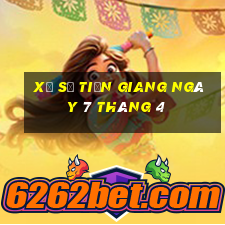 xổ số tiền giang ngày 7 tháng 4