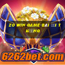 zo win game bài đổi thưởng