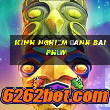 kinh nghiệm đánh bài phỏm