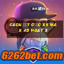 Cách đặt cược XS Max 4D ngày 5