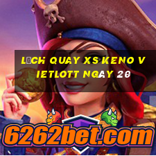 Lịch quay XS Keno Vietlott ngày 20