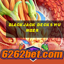 blackjack decks number