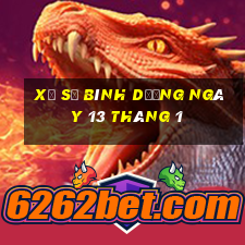 xổ số bình dương ngày 13 tháng 1