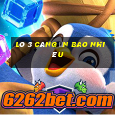 lô 3 càng ăn bao nhiêu