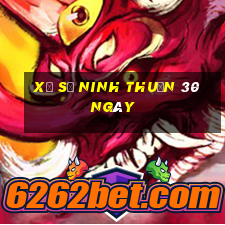 xổ số ninh thuận 30 ngày