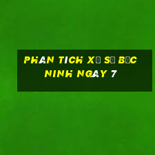 Phân tích Xổ Số bắc ninh ngày 7