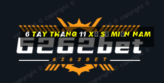 6 tây tháng 11 xổ số miền nam