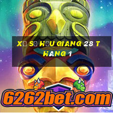 xổ số hậu giang 28 tháng 1