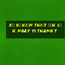 xổ số kiến thiết đắk lắk ngày 11 tháng 7