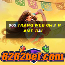 865 trang web chơi game bài