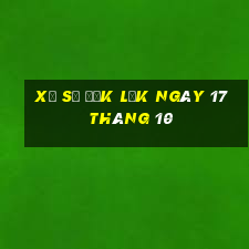 xổ số đắk lắk ngày 17 tháng 10