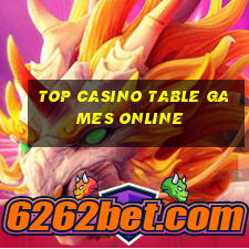 top casino table games online