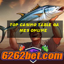 top casino table games online