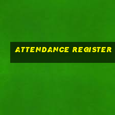 attendance register