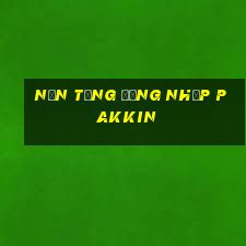 Nền tảng đăng nhập Pakkin