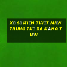 xổ số kiến thiết miền trung thứ ba hàng tuần