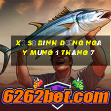 xổ số bình dương ngày mùng 1 tháng 7