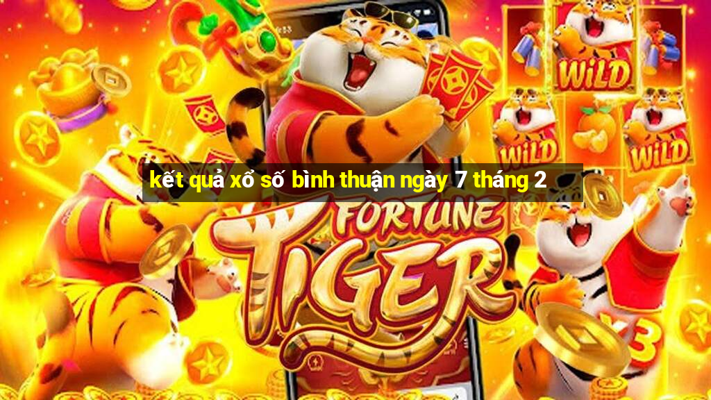 kết quả xổ số bình thuận ngày 7 tháng 2