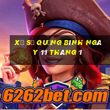 xổ số quảng bình ngày 11 tháng 1