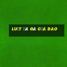 luật đá gà cựa dao