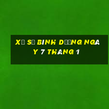 xổ số bình dương ngày 7 tháng 1