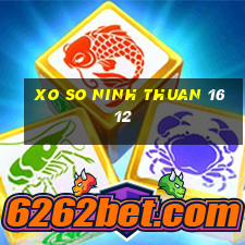 xo so ninh thuan 16 12