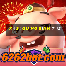 xổ số quảng bình 7 12