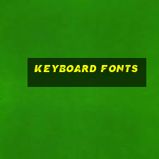 keyboard fonts