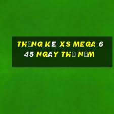 Thống kê XS Mega 6 45 ngày thứ năm