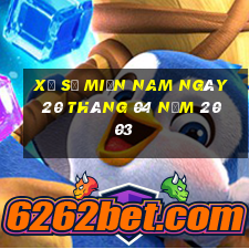 xổ số miền nam ngày 20 tháng 04 năm 2003