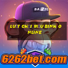 luật chơi mậu binh online