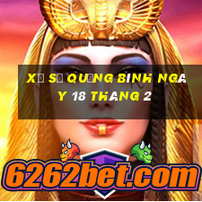 xổ số quảng bình ngày 18 tháng 2