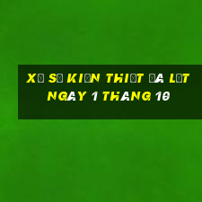 xổ số kiến thiết đà lạt ngày 1 tháng 10