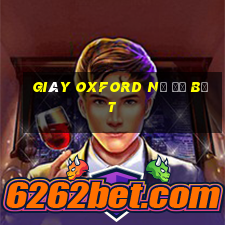 giày oxford nữ đế bệt