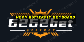 neon butterfly keyboard