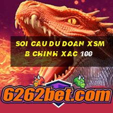 soi cau du doan xsmb chinh xac 100