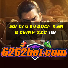 soi cau du doan xsmb chinh xac 100