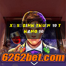 xổ số bình thuận 19 tháng 10