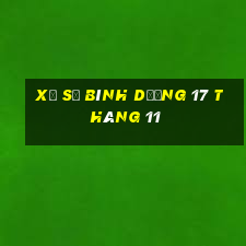 xổ số bình dương 17 tháng 11