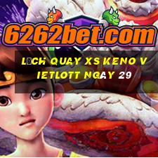 Lịch quay XS Keno Vietlott ngày 29